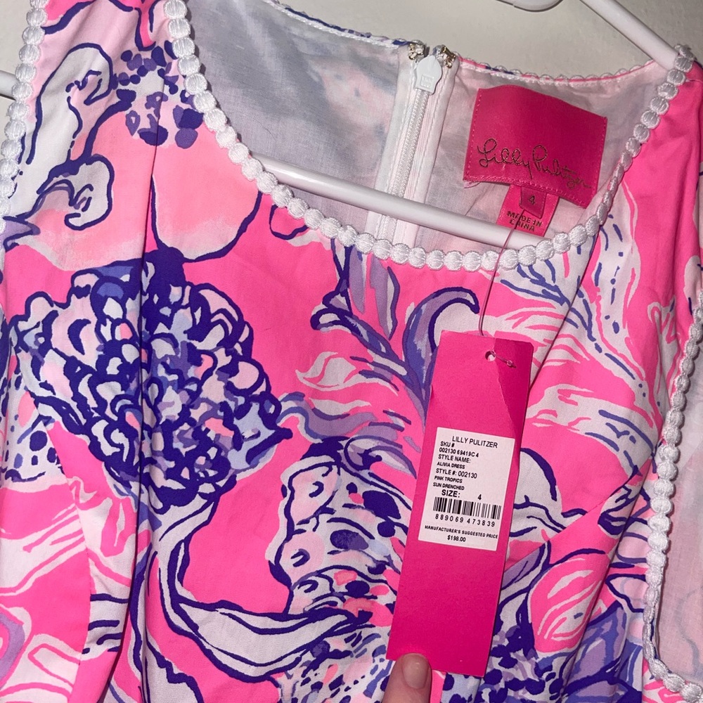 Lily Pulitzer classic pink and navy dress
